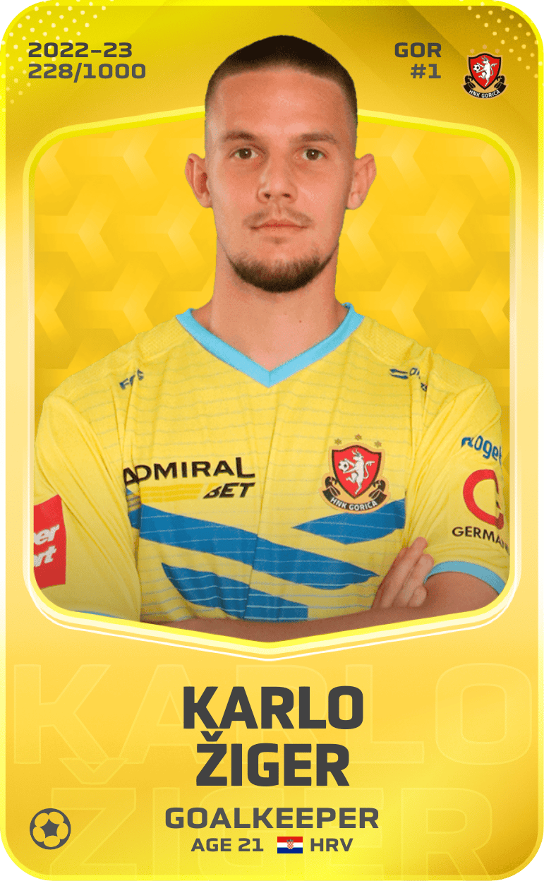 Karlo Žiger 2022-23 • Limited 228/1000