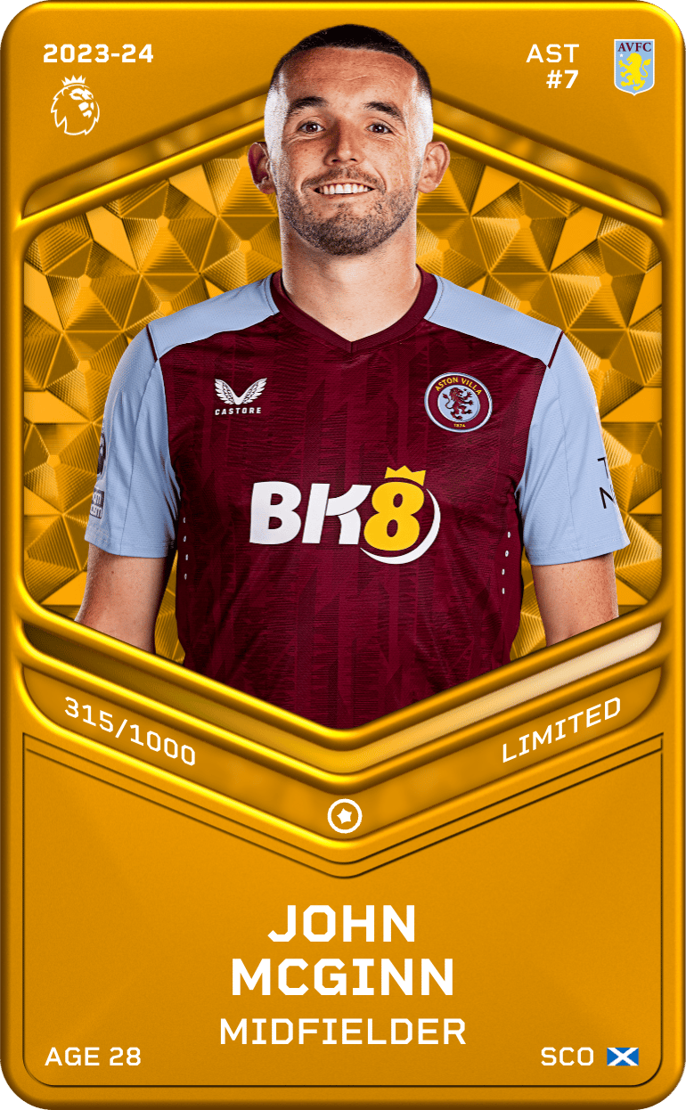 John  McGinn 2023-24 • Limited 315/1000