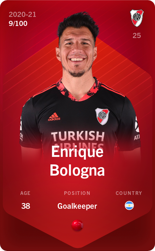 Sorare - Sorare Official - Enrique Bologna 2020-21 • Rare 9/100 - NFT # 103942589824713055275073301820054490170171590630332246735716194113032972050085