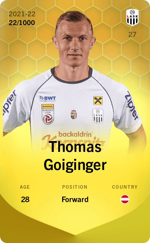 Thomas Goiginger 2021-22 • Limited 22/1000