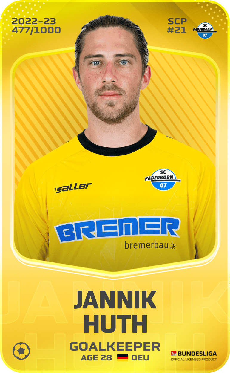 Jannik Huth 2022-23 • Limited 477/1000