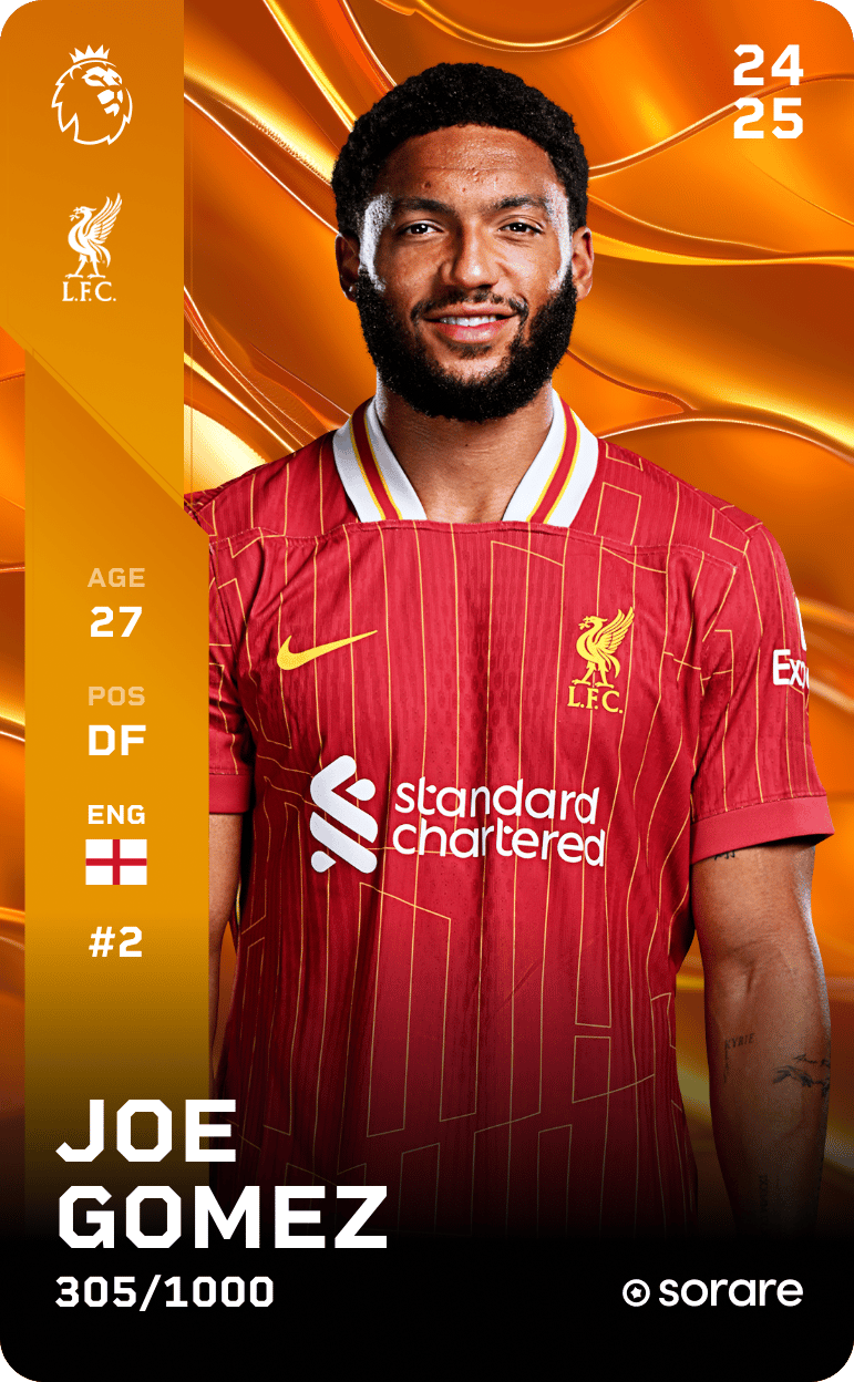 Joe Gomez 2024-25 • Limited 305/1000