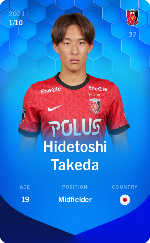 Sorare - Sorare Official - Hidetoshi Takeda 2021-22 • Super Rare 1/10 - NFT # 22684689909838491627520384367270451633372987271862298791530336463161866302813