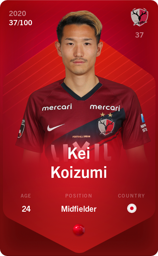 Sorare - Sorare Official - Kei Koizumi 2020-21 • Rare 37/100 - NFT # 108037421448028491707569590899670720454127889064512616780191483589097825981554