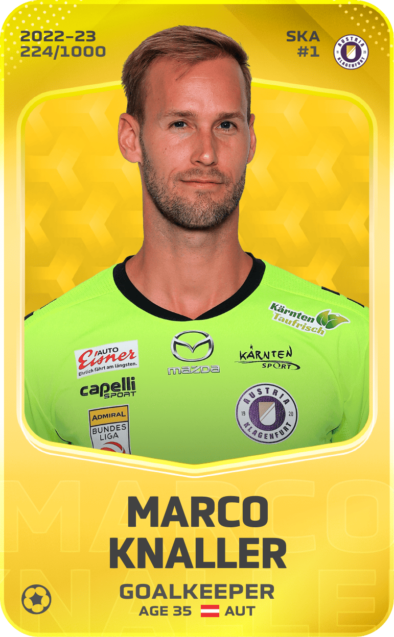 Marco Knaller 2022-23 • Limited 224/1000
