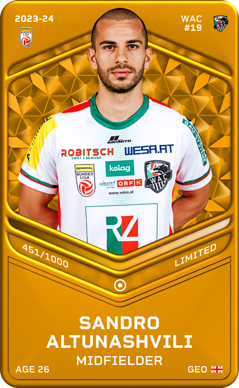 Sandro Altunashvili 2023-24 • Limited 451/1000