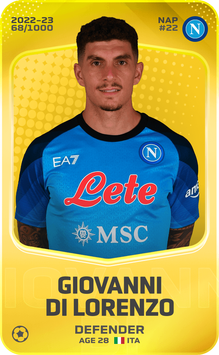 Giovanni Di Lorenzo 2022-23 • Limited 68/1000