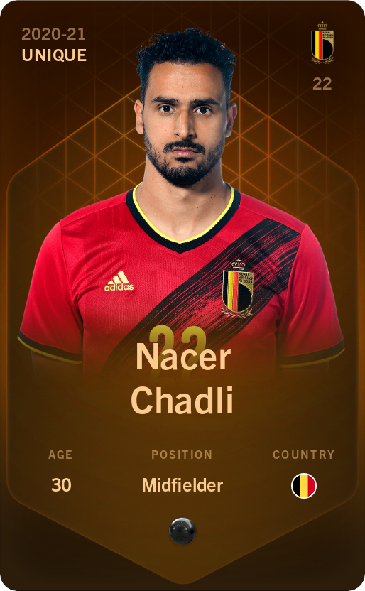 Sorare - Sorare Official - Nacer Chadli 2020-21 • Unique - NFT # 19050038292827134930085328343612325662404331121097659925262206926566701150047