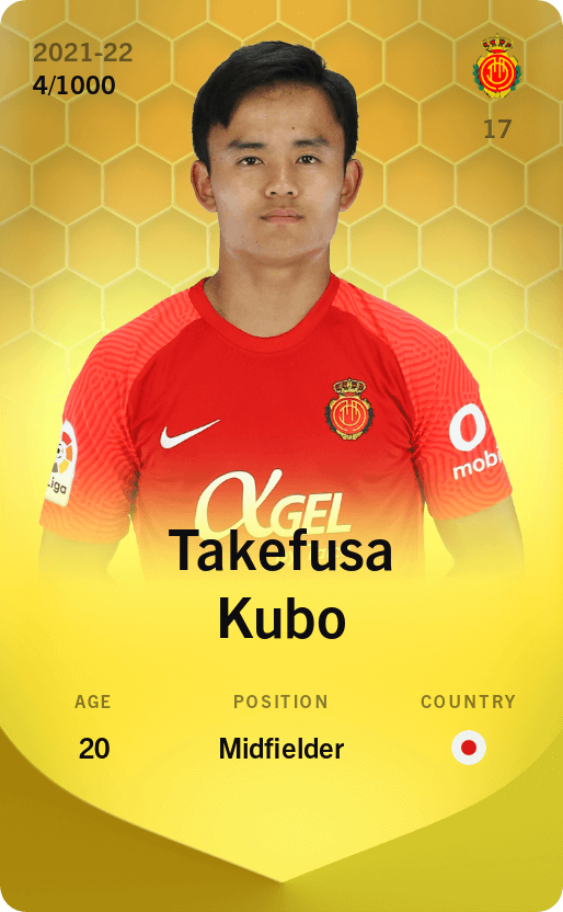 Takefusa Kubo 2021-22 • Limited 4/1000