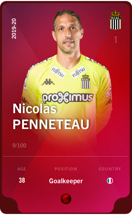 Sorare - Sorare Official - Nicolas Penneteau 2019-20 • Rare 9/100 - NFT # 3246355279740220996457616057552770123141474133771212728831795359818759580979