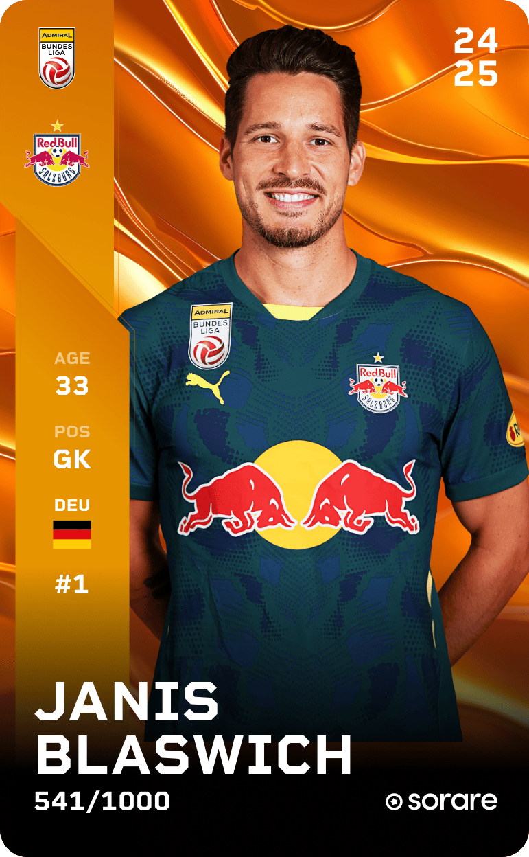 Janis Blaswich 2024-25 • Limited 541/1000