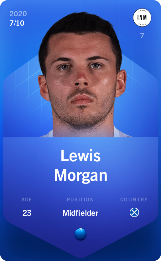 Sorare - Sorare Official - Lewis Morgan 2020-21 • Super Rare 7/10 - NFT # 91174452944078672290336898594351755297633107837587225357222949637998643474344