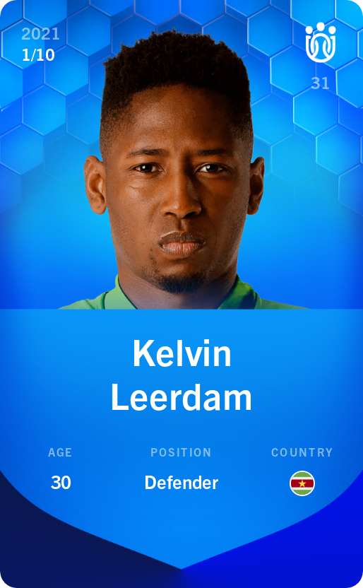 Sorare - Sorare Official - Kelvin Leerdam 2021-22 • Super Rare 1/10 - NFT # 87545990122825113040604071266696738182444374572276678120368728950029200960735