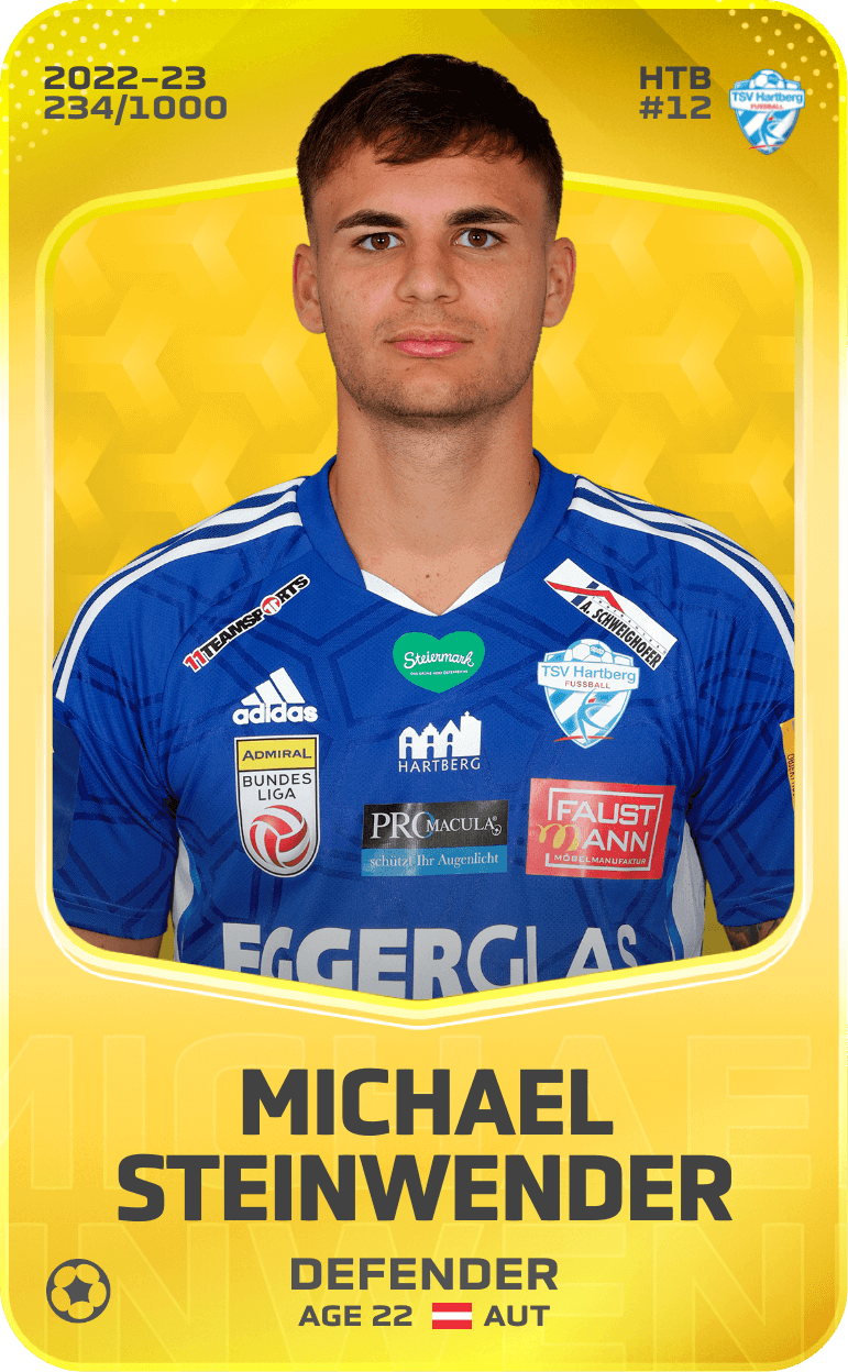 Michael Steinwender 2022-23 • Limited 234/1000