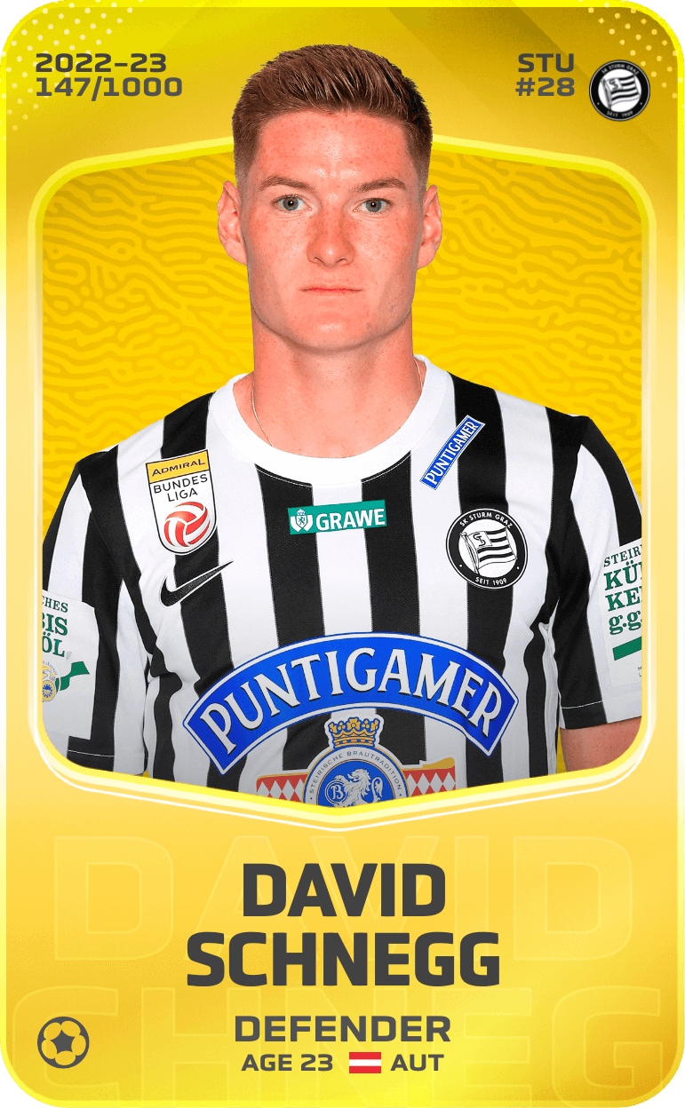 David Schnegg 2022-23 • Limited 147/1000