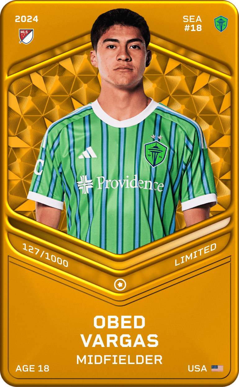 Obed Vargas 2024-25 • Limited 127/1000