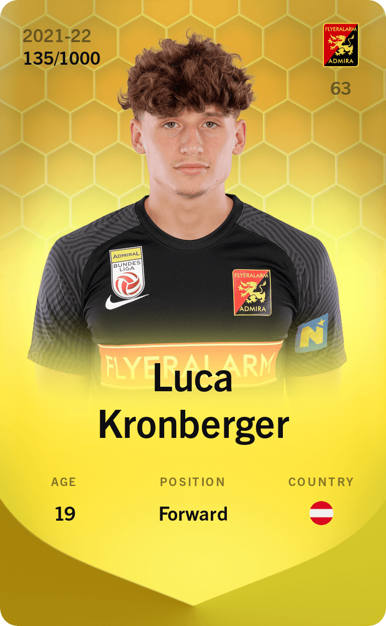 Luca Kronberger 2021-22 • Limited 135/1000