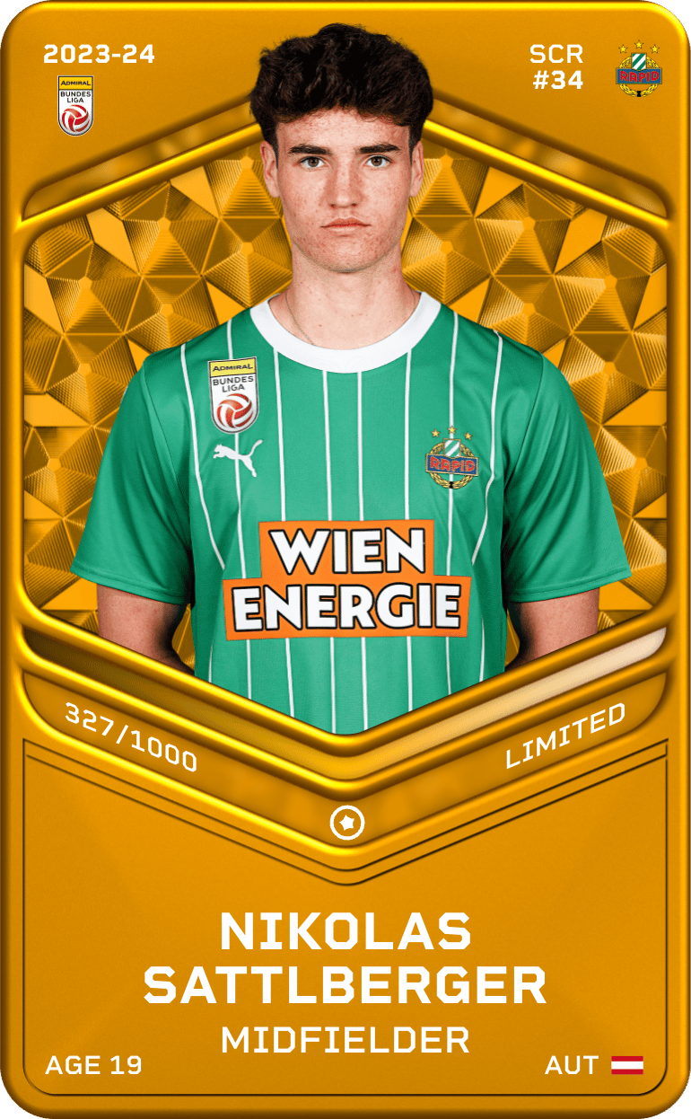 Nikolas Sattlberger 2023-24 • Limited 327/1000