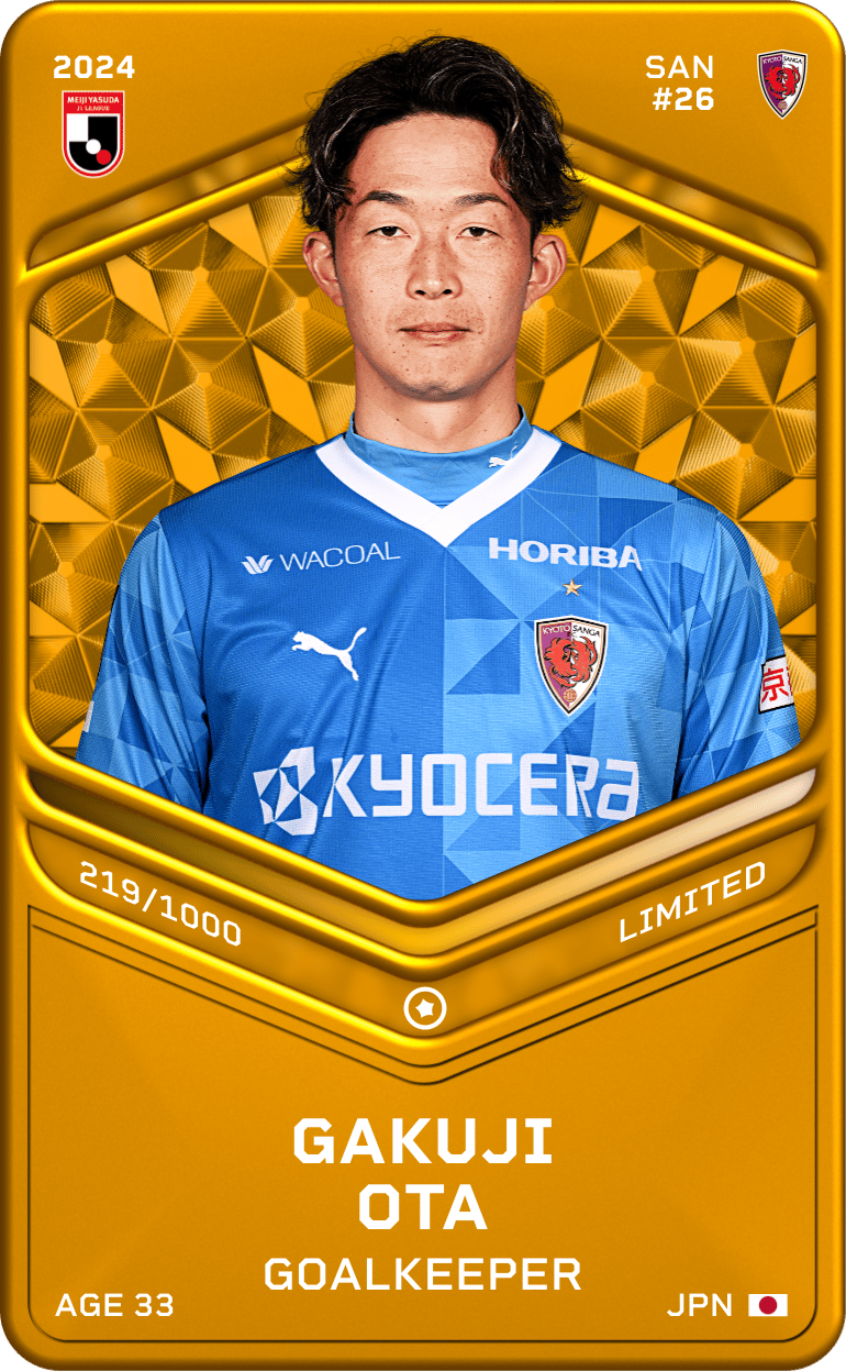 Gakuji Ota 2024-25 • Limited 219/1000