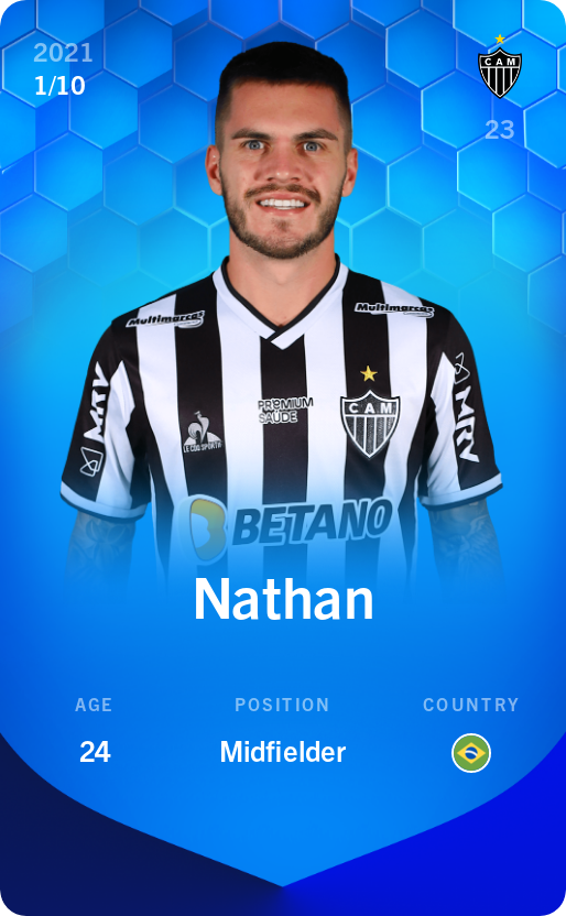 Sorare - Sorare Official - Nathan 2021-22 • Super Rare 1/10 - NFT # 87297641656233180251553491339228265860287356312473928515271783648505155722860