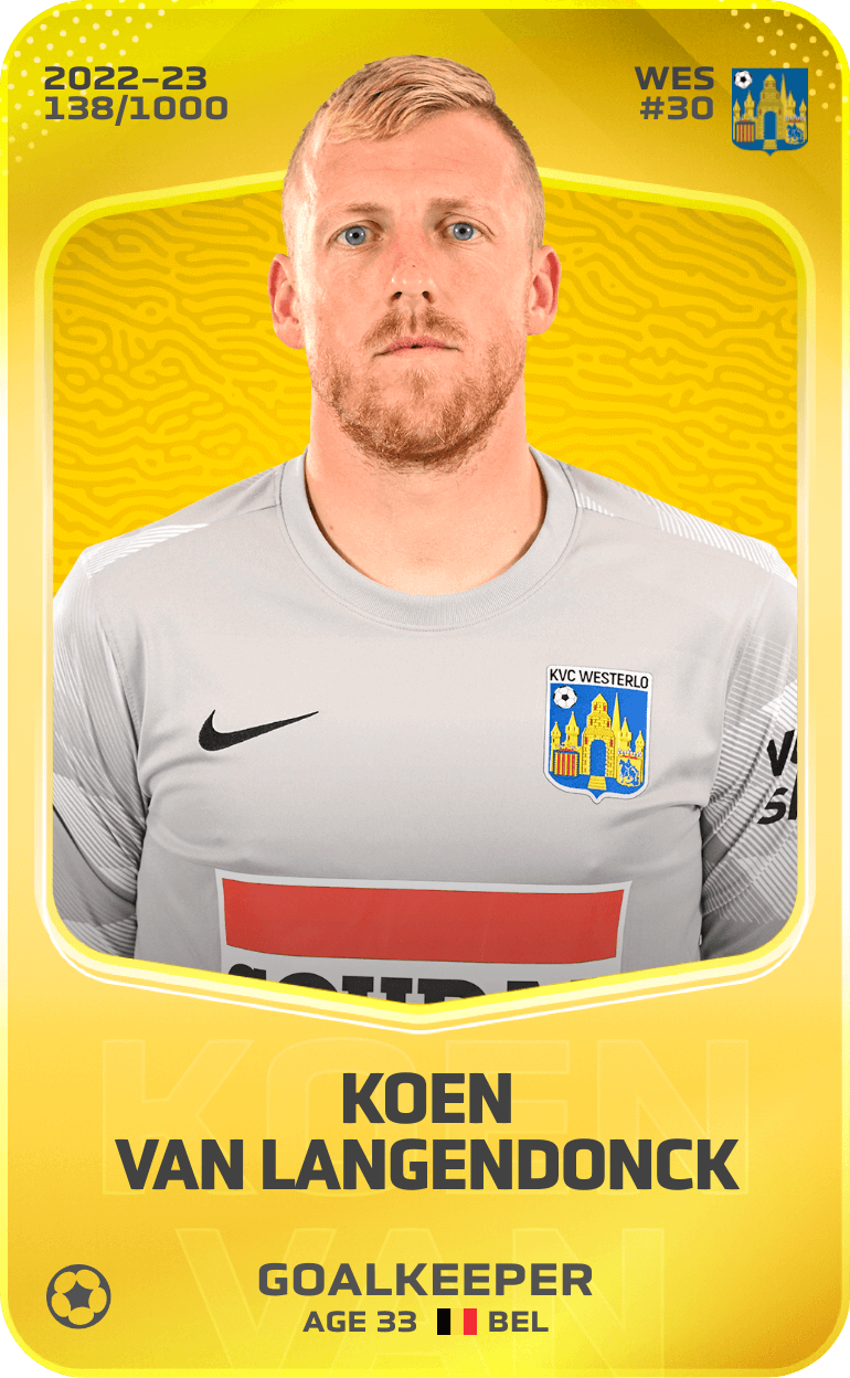 Koen Van Langendonck 2022-23 • Limited 138/1000