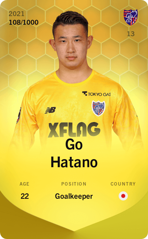 Go Hatano 2021-22 • Limited 108/1000
