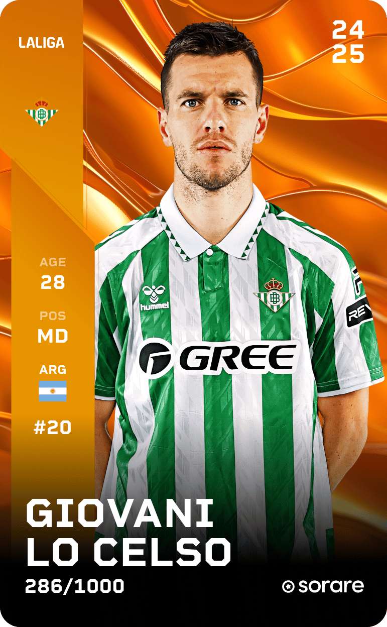 Giovani Lo Celso 2024-25 • Limited 286/1000