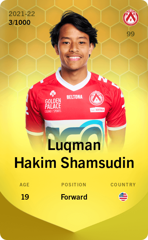 Luqman Hakim Shamsudin 2021-22 • Limited 3/1000