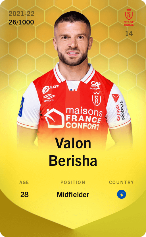 Valon Berisha 2021-22 • Limited 26/1000