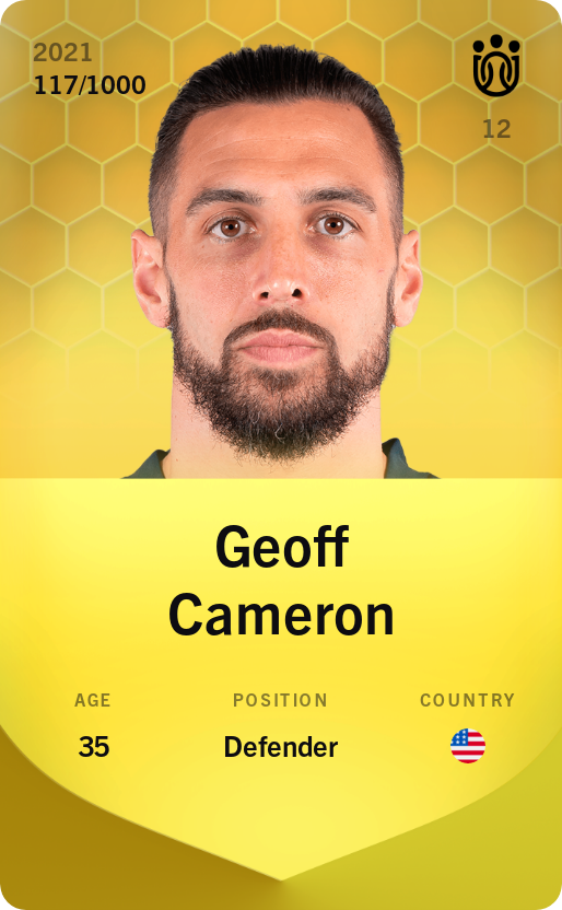 Sorare - Sorare Official - Geoff Cameron 2021-22 • Limited 117/1000 - NFT # 68109968544937611286002285913863610860615864313405479845426357559788124510988