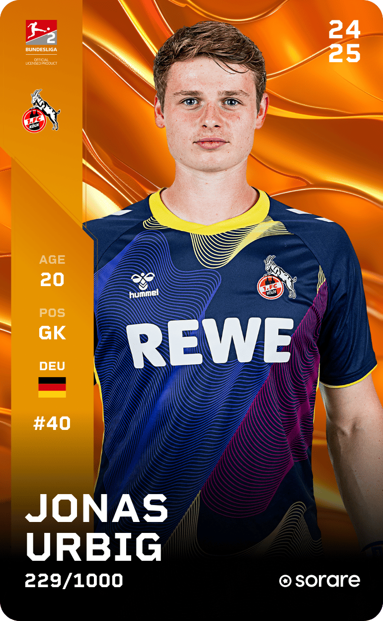 Jonas Urbig 2024-25 • Limited 229/1000