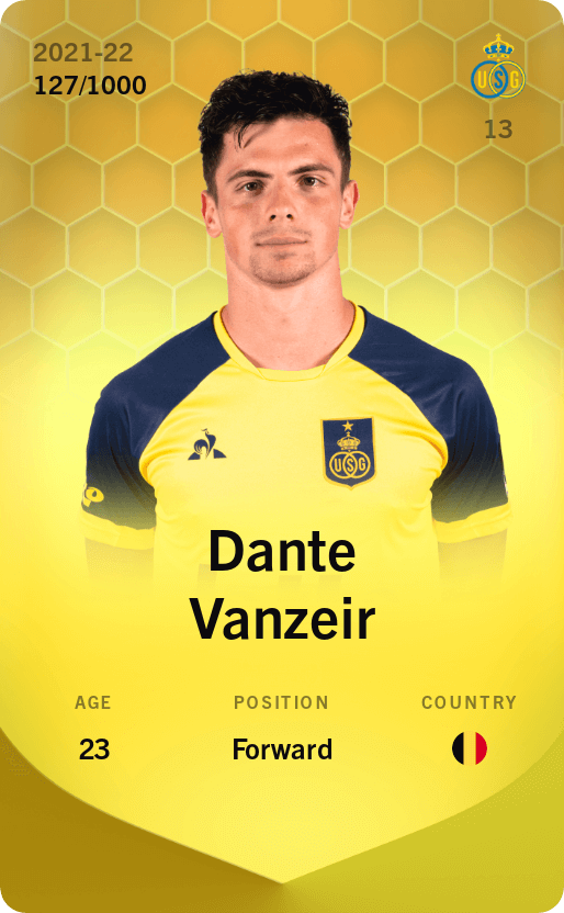 Dante Vanzeir 2021-22 • Limited 127/1000