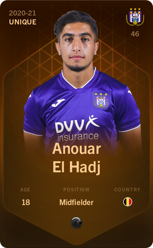 Sorare - Sorare Official - Anouar El Hadj 2020-21 • Unique - NFT # 26919444842039509255072074429700202680856451618608769744877783704999866096136