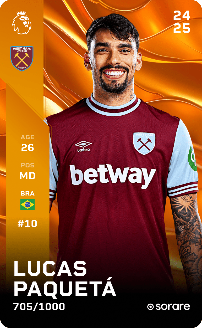 Lucas Paquetá 2024-25 • Limited 705/1000