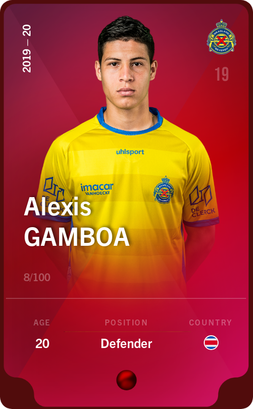 Sorare - Sorare Official - Alexis Gamboa 2019-20 • Rare 8/100 - NFT # 81676869774281140193726757700181762957126634627384954146541719375534201316073