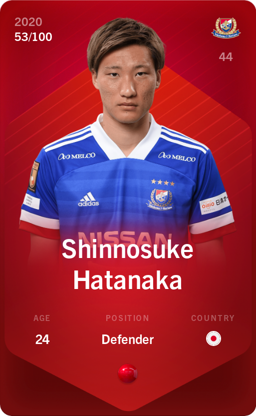 Sorare - Sorare Official - Shinnosuke Hatanaka 2020-21 • Rare 53/100 - NFT # 79234860033284546419706100109788315300173696957353546702672285141079291732898