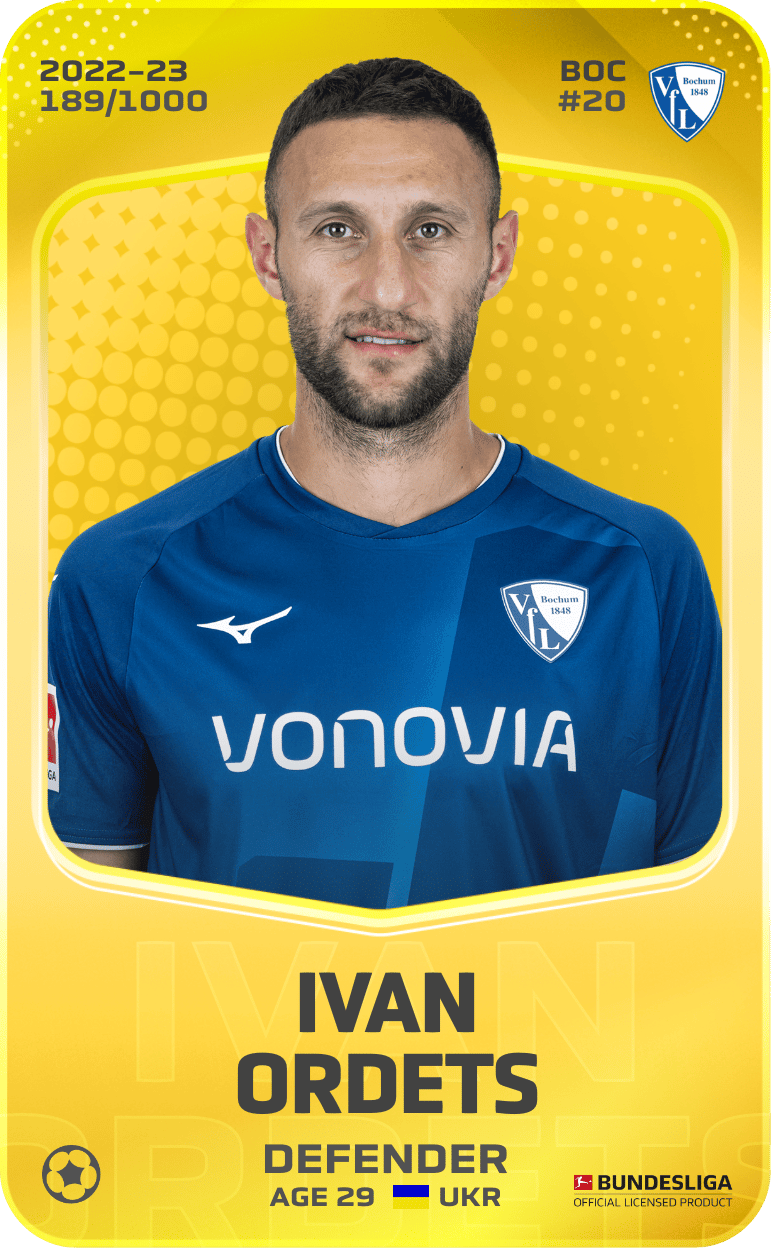 Ivan Ordets 2022-23 • Limited 189/1000