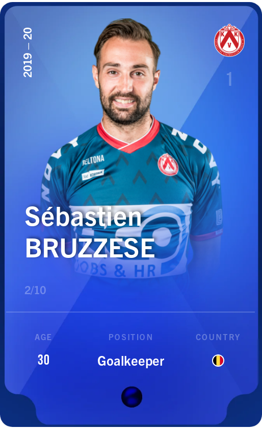 Sorare - Sorare Official - Sébastien Bruzzese 2019-20 • Super Rare 2/10 - NFT # 97319939324555144260341779682632529805152603145536154435523247124743043743369