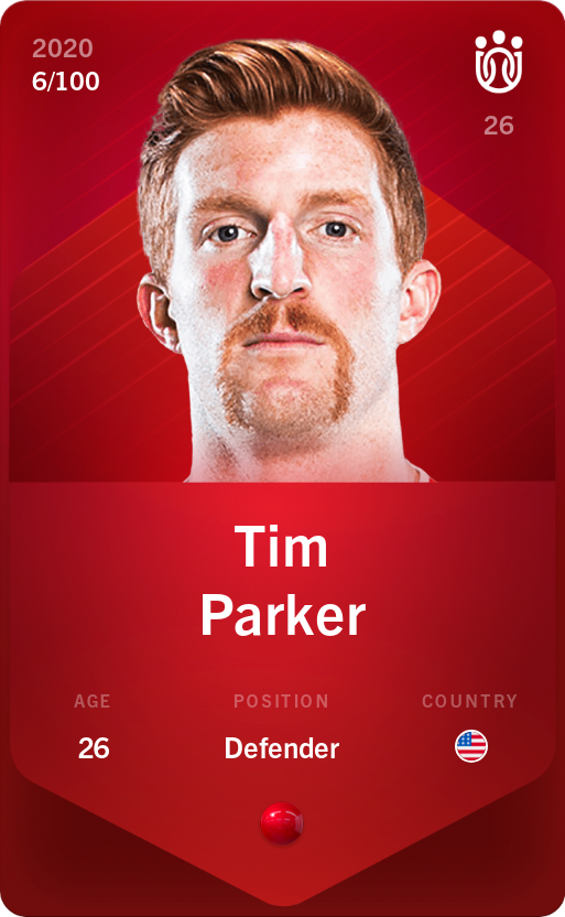 Sorare - Sorare Official - Tim Parker 2020-21 • Rare 6/100 - NFT # 81439414015844265278842296784464174119399104772577983637384102576699856764668