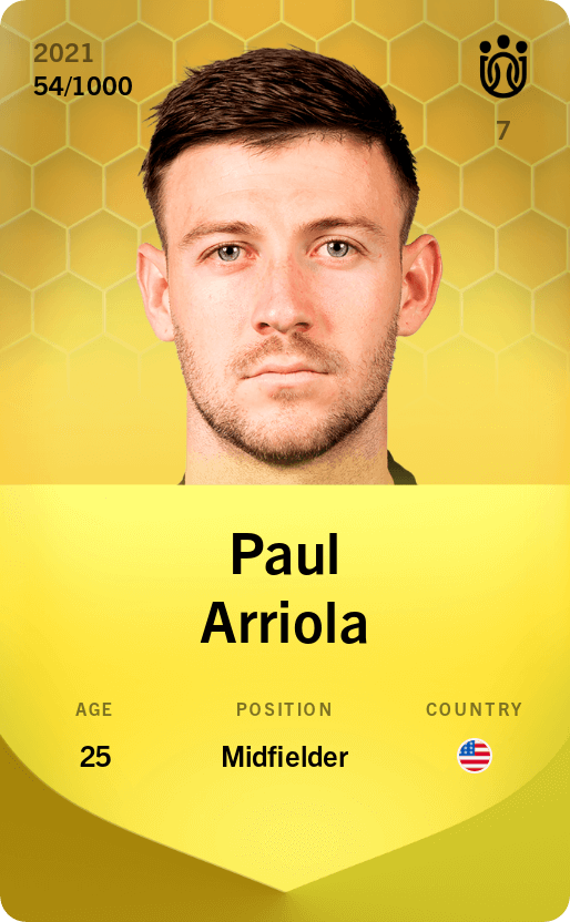 Paul Arriola 2021-22 • Limited 54/1000