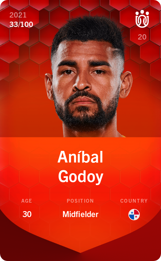 Sorare - Sorare Official - Aníbal Godoy 2021-22 • Rare 33/100 - NFT # 73000754064912459559102658565388390022978690355777440585566290746215802565627