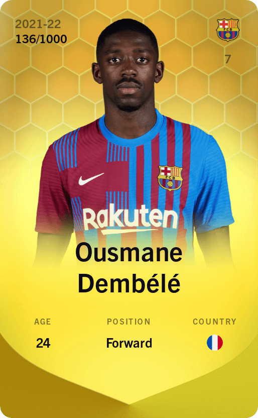 Ousmane Dembélé 2021-22 • Limited 136/1000