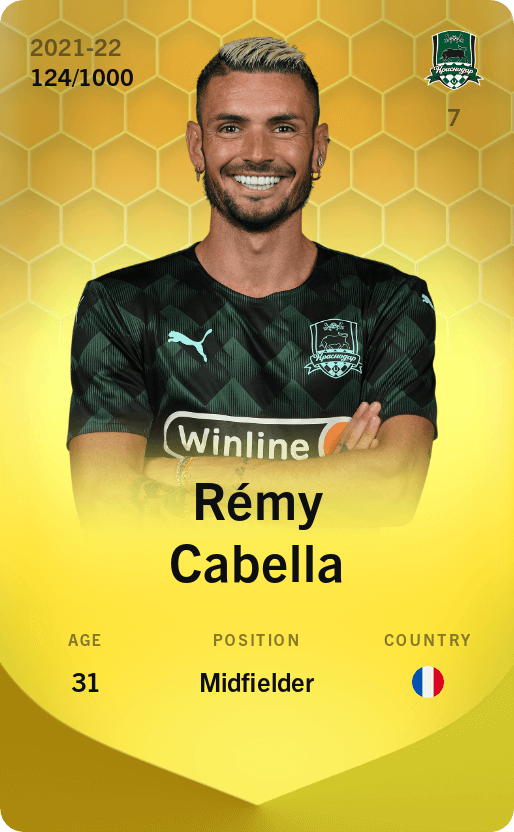 Rémy Cabella 2021-22 • Limited 124/1000