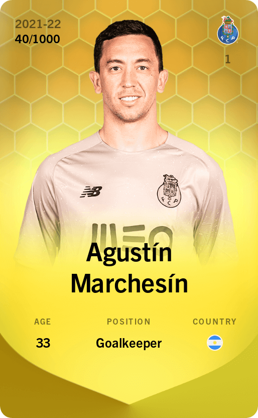Agustín Marchesín 2021-22 • Limited 40/1000