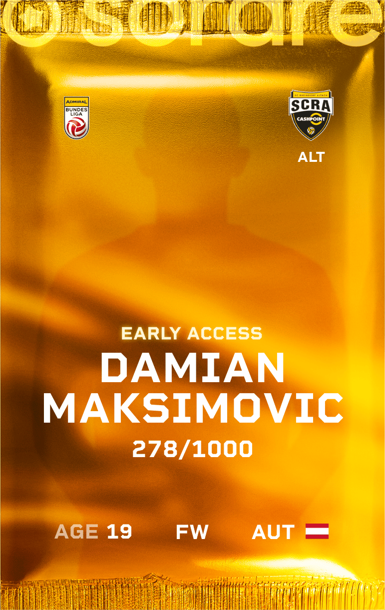 Damian Maksimovic 2024-25 • Limited 278/1000