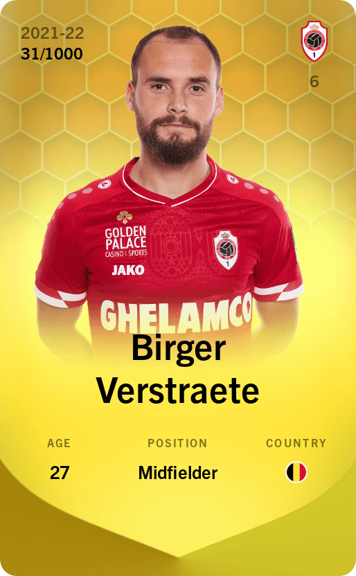 Birger Verstraete 2021-22 • Limited 31/1000