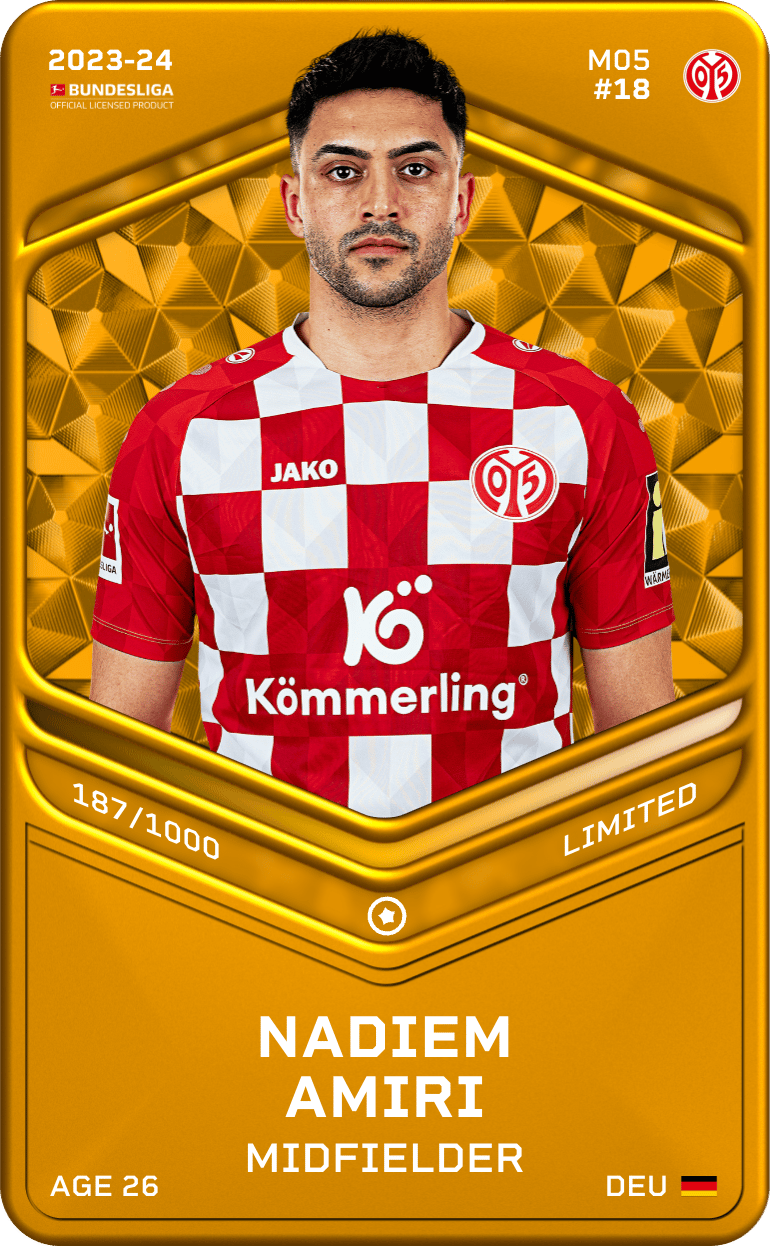 Nadiem Amiri 2023-24 • Limited 187/1000