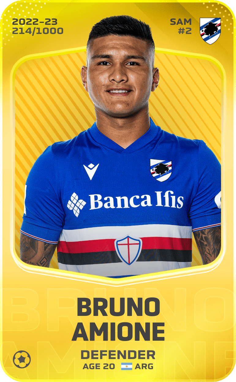 Bruno Amione 2022-23 • Limited 214/1000