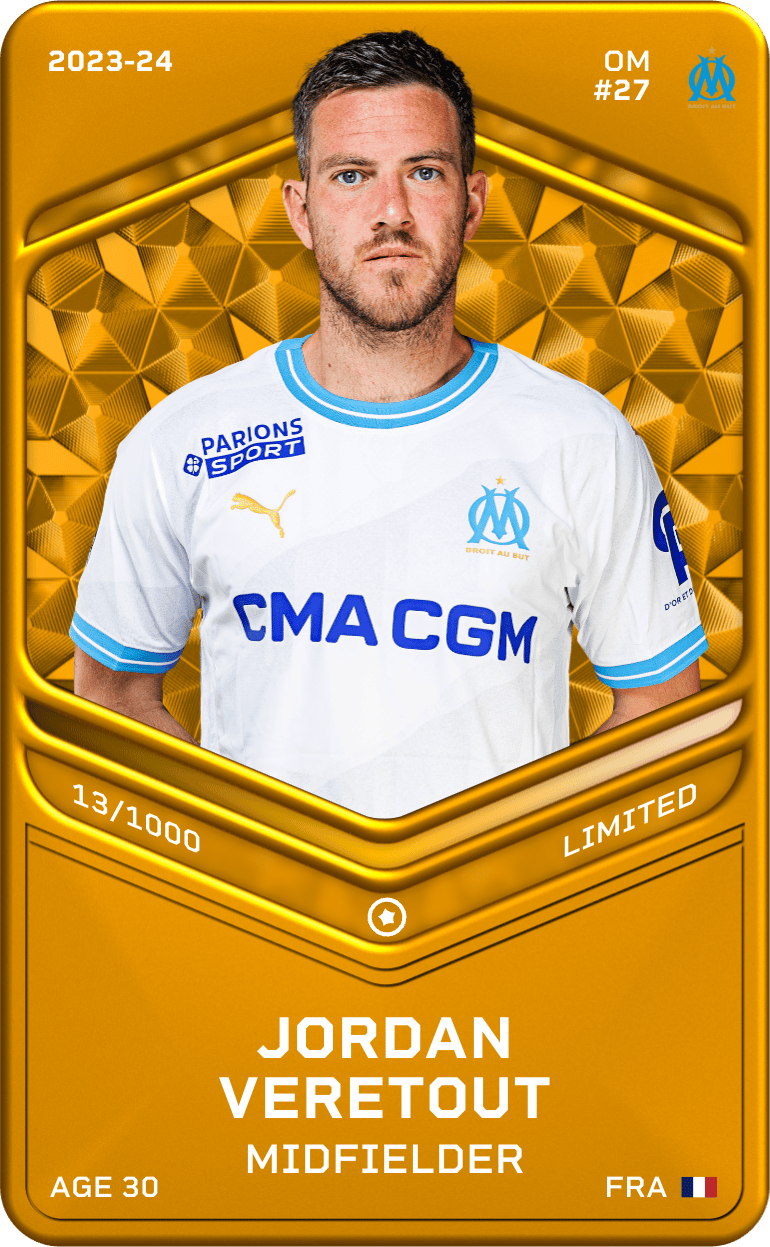 Jordan Veretout 2023-24 • Limited 13/1000