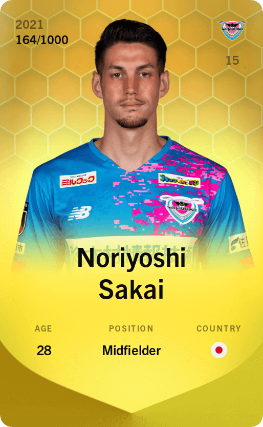 Noriyoshi Sakai 2021-22 • Limited 164/1000
